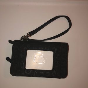 Black thirty one cheetah print wristlet